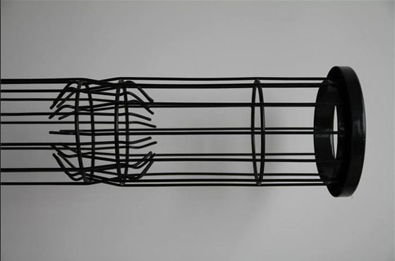 Pabrik semen Filter Bag Cage Permukaan Semprot Silicon Perawatan ukuran yang disesuaikan