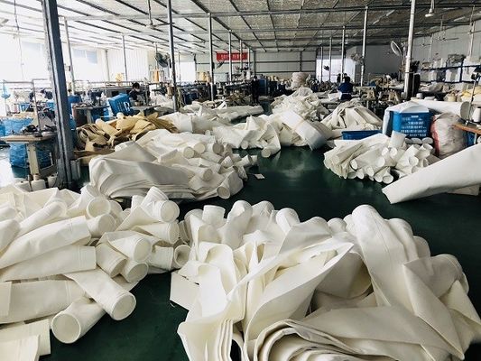 550gm Arcylic Filter Bag Untuk Pabrik Semen Bertahan Alkali Tinggi