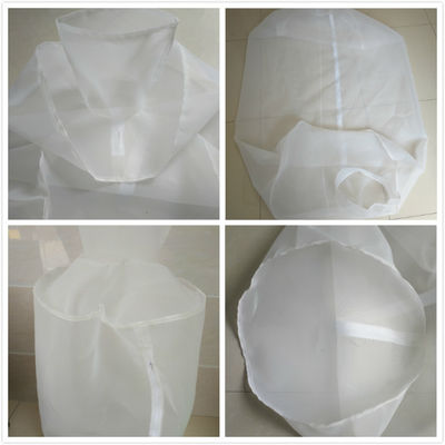 Semua Ukuran 200 Mikron Nylon Akuarium Cairan Filter kaus kaki / Polyester Filter Bag