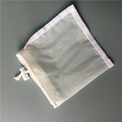 Food Grade 25 Micron Nylon Filter Bag Untuk Filtrasi Cairan Teknologi Jahit