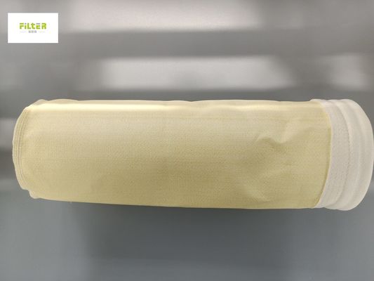 Acrylic 550GSM Polyester Filter Bag Untuk Pengumpul debu Tahan Alkali
