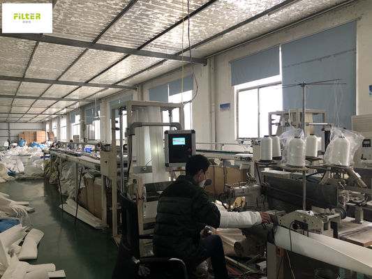 750GSM Serat Kaca Filter Bag PTFE Membran Untuk Pabrik Semen Pabrik Baja
