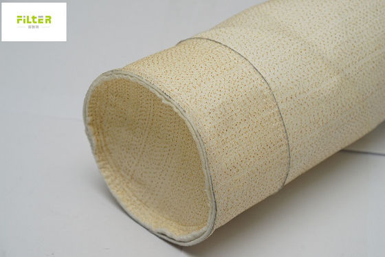 Nomex Aramid PPS P84 PTFE Filter Dust Bag 450-550g Untuk Industri Semen