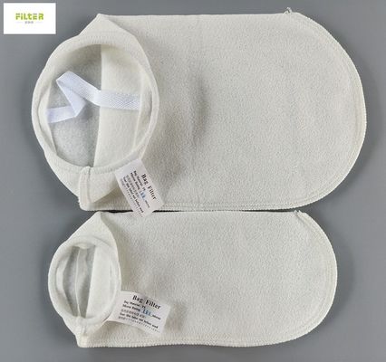 Air / Minyak / PE Liquid Filter Bag Dengan Plastik Ring Alkali Resistance