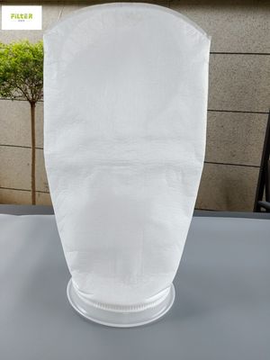 PP Polyester Mesh Liquid Filter Bag Anti Alkali Untuk Filtrasi 0,1 - 300um